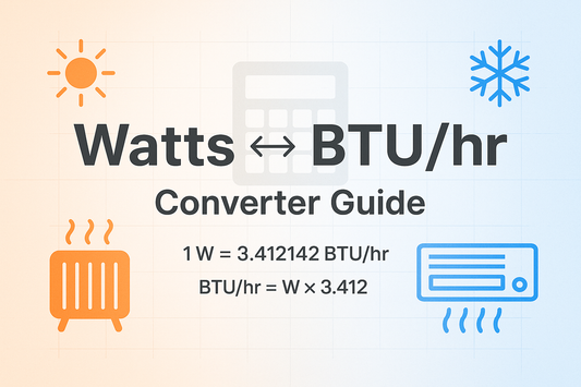 Convert Watts to BTU