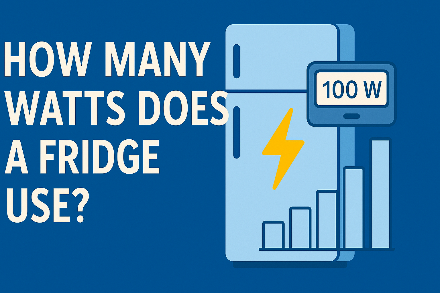 How Many Watts Does a Fridge Use? (Full Guide, Formulas & Examples