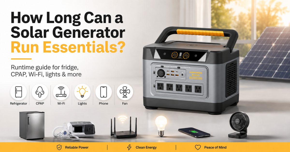 How Long Can a Solar Generator Run Essentials