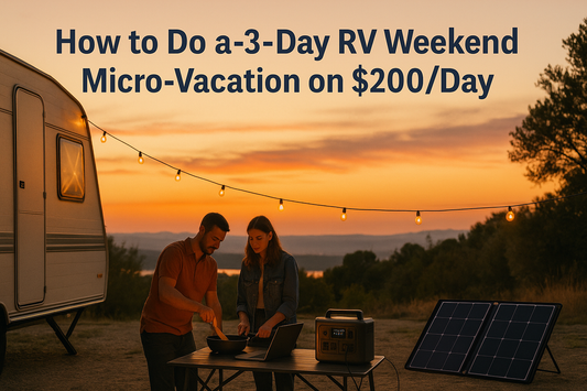 How to Do a 3-Day RV Weekend Micro-Vacation on $200 Per Day