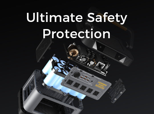 Portable Power Station 1000W with Ultimate Safety Protection
