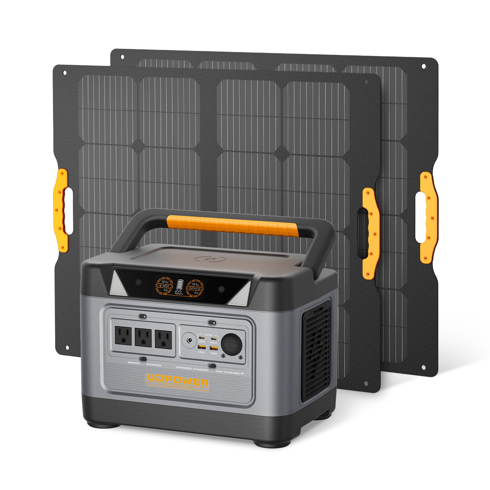 1000W solar generator with 240W solar panel 3AC-Outlet