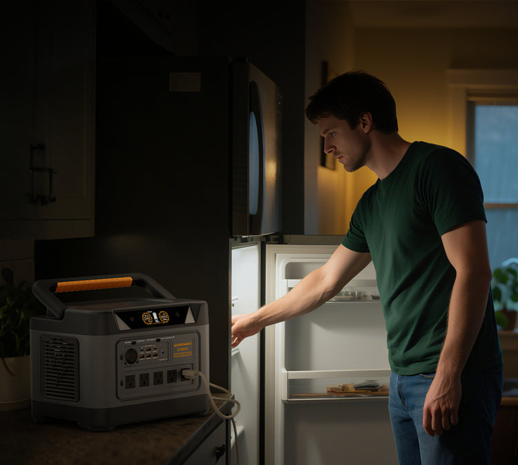 Portable power station 1000W for home backup