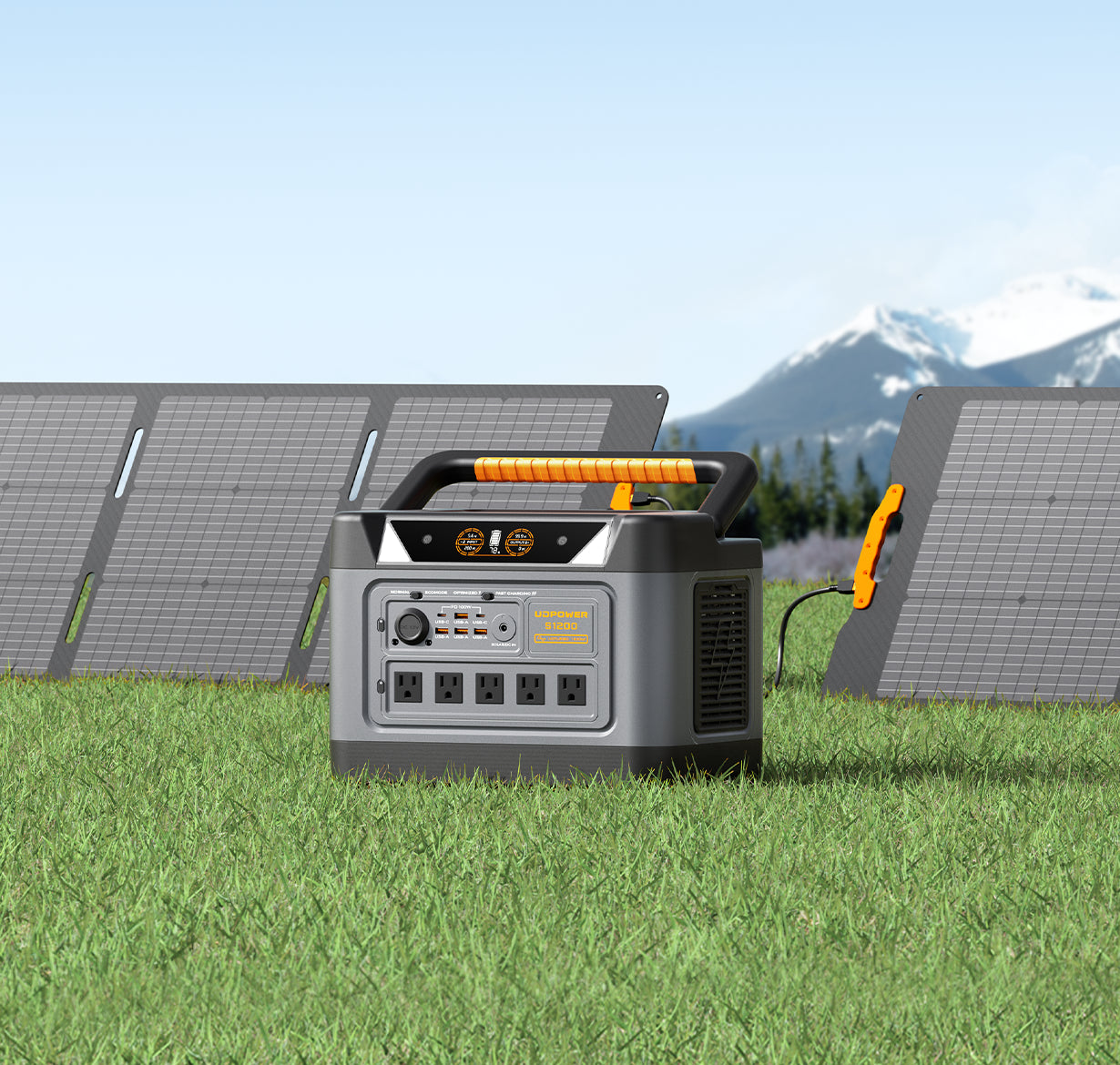 portable power station 1000W with solar panel