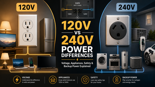 120V vs 240V Power Differences