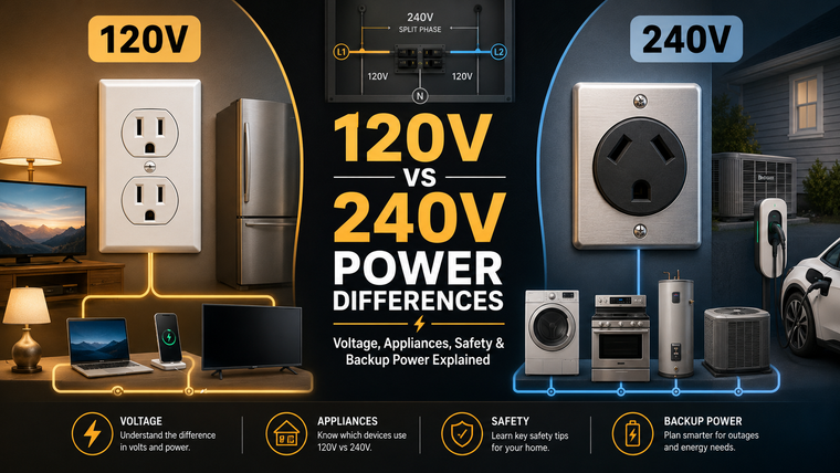 120V vs 240V Power Differences