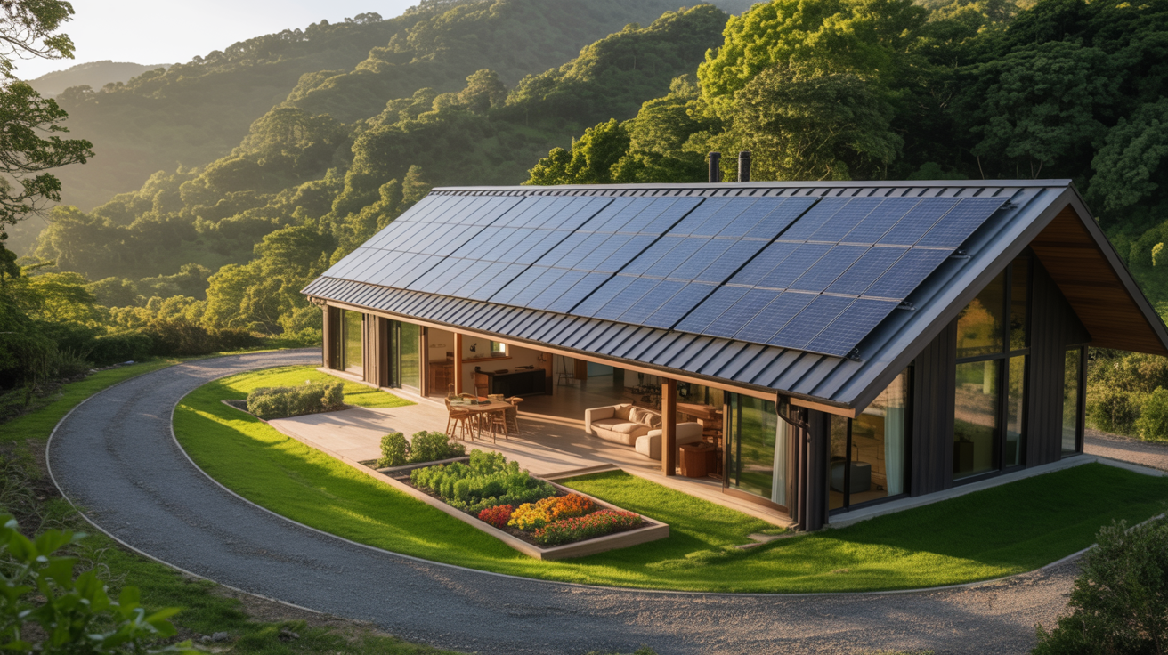 2,000 Sq. Ft. Home with solar power