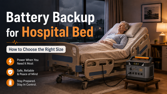Battery Backup for a Hospital Bed