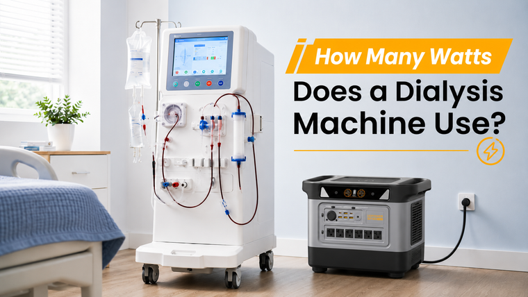 Dialysis machine power consumption and portable power station backup power guide