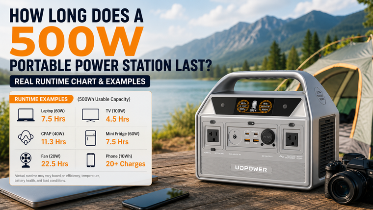 How Long Does a 500W Portable Power Station Last