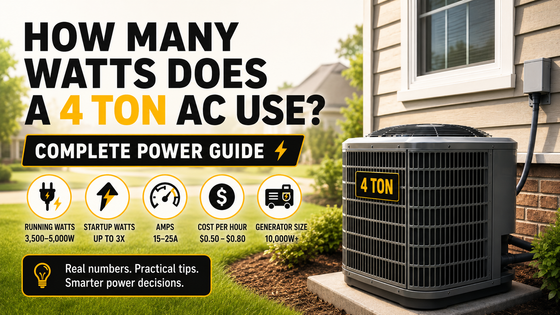 How Many Watts Does a 4 Ton AC Use