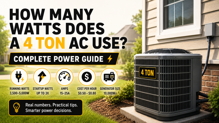 How Many Watts Does a 4 Ton AC Use