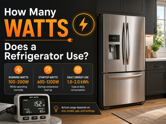 How Many Watts Does a Refrigerator Use