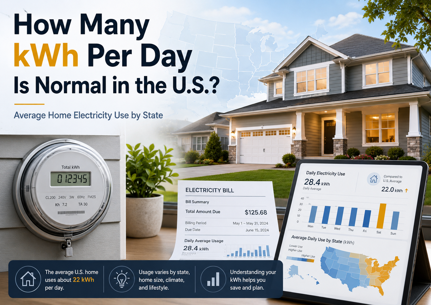 How Many kWh Per Day Is Normal in the US