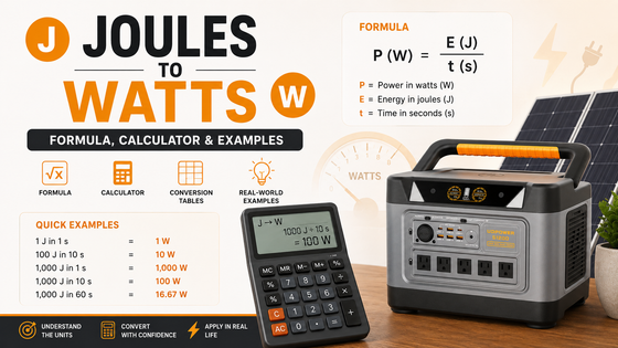 Joules to Watts Formula, Calculator & Examples