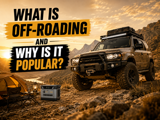Sunset off-road adventure poster