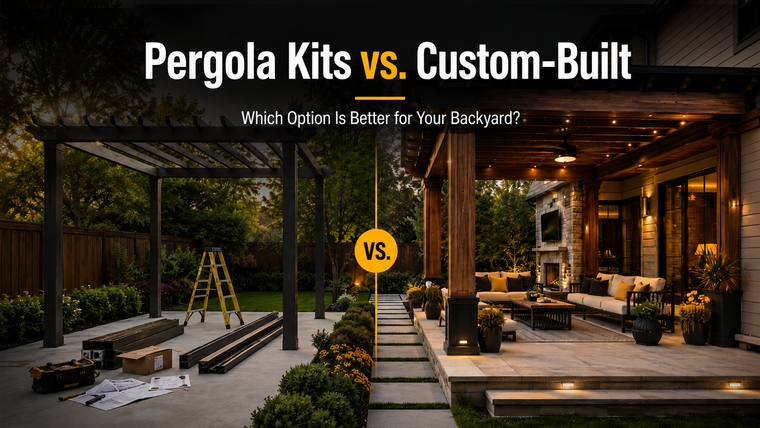Pergola Kits vs. Custom-Built
