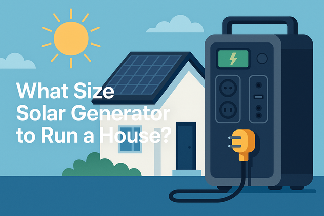 What Size Solar Generator Do You Need to Power a House? | Complete Guide with Charts