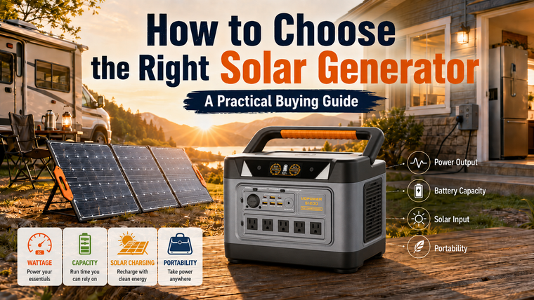 How to Choose the Right Solar Generator: 2026 Buying Guide
