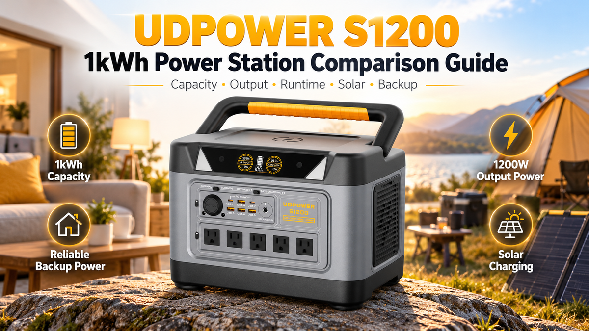 UDPOWER S1200 vs. Jackery Explorer 1000 v2 & 1000 Plus