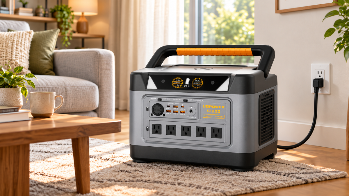 UDPOWER S1200 in a Sunlit Living Room