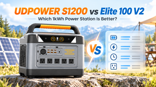 UDPOWER S1200 vs BLUETTI Elite 100 V2: Which 1kWh Power Station Is Better?