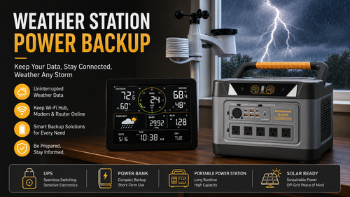 Weather Station Power Backup Solutions