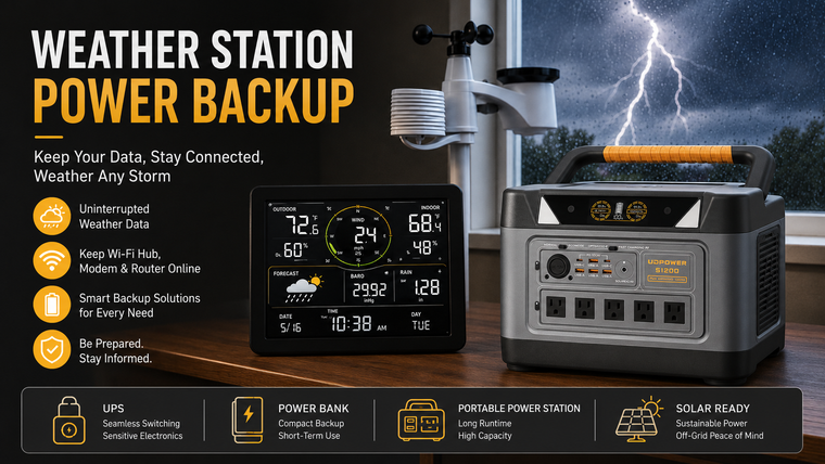Weather Station Power Backup Solutions