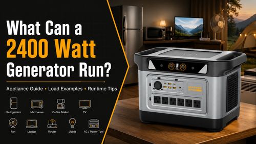 What Can a 2400 Watt Generator Run