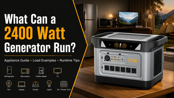 What Can a 2400 Watt Generator Run