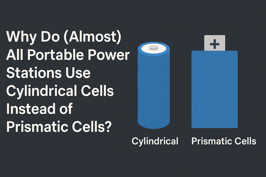 Why Do Portable Power Stations Use Cylindrical Cells Instead of Prismatic Cells