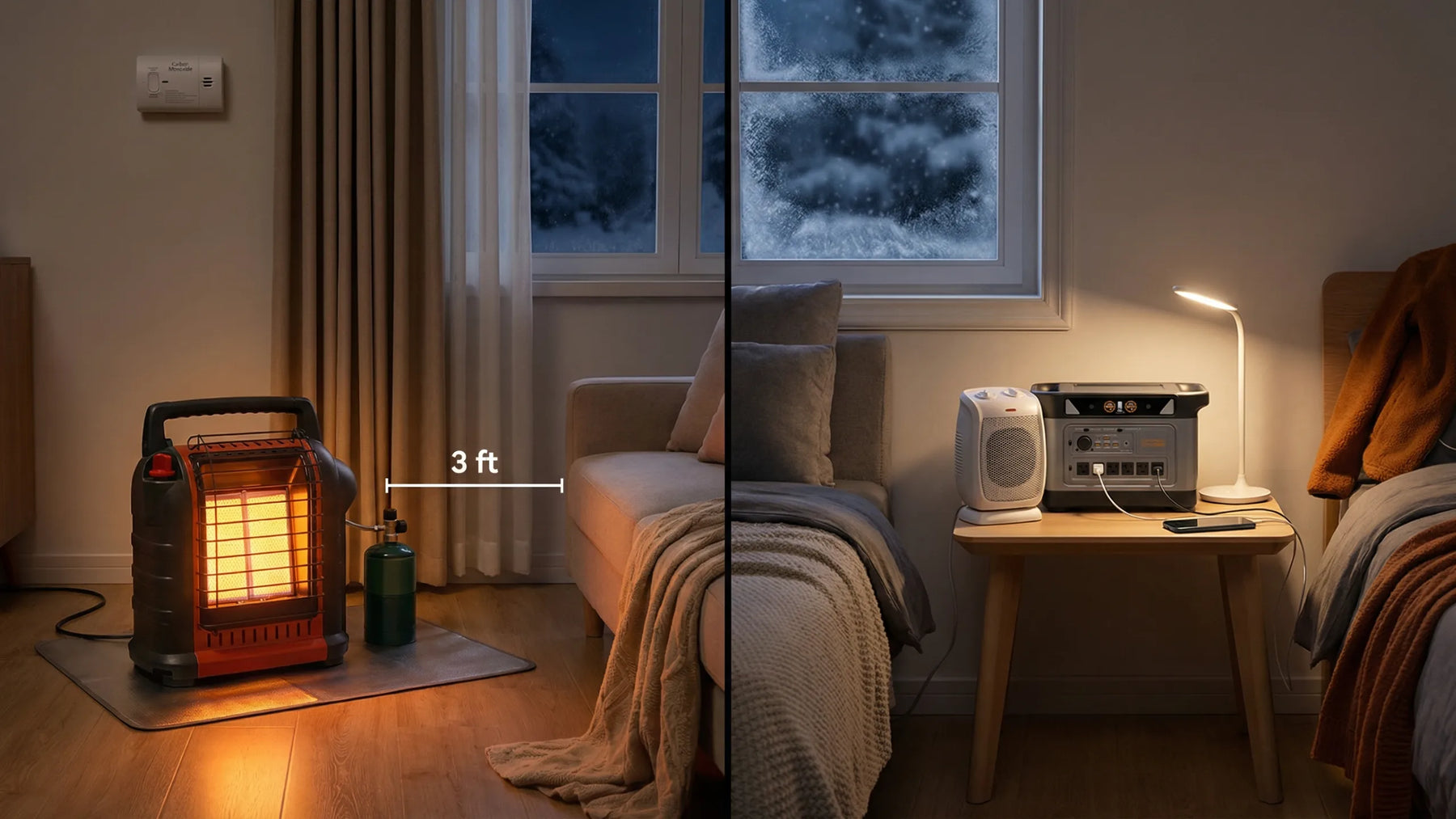 Propane Heater vs Battery-Powered Heater
