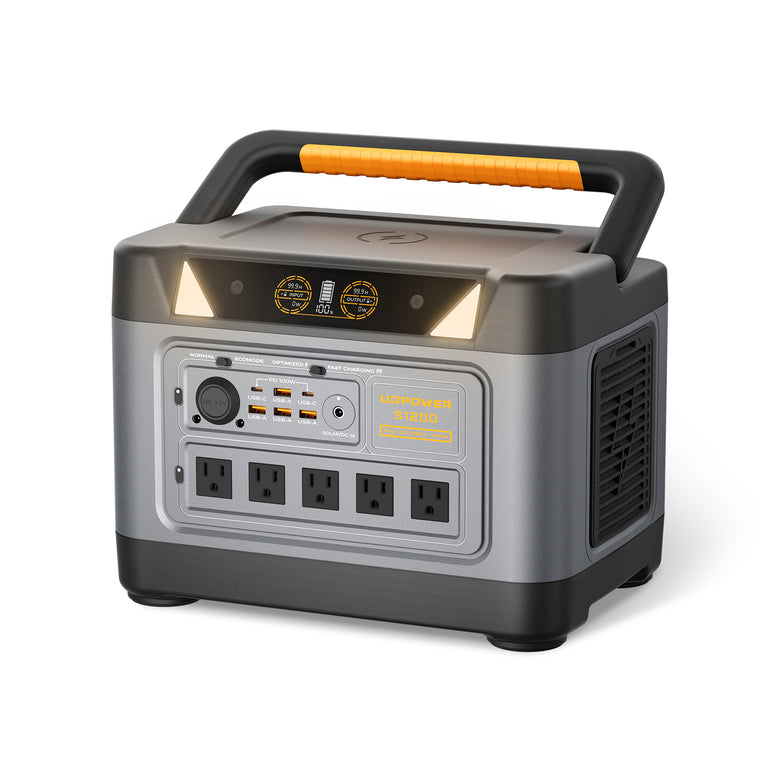 1200W portable power station for home backup and camping
