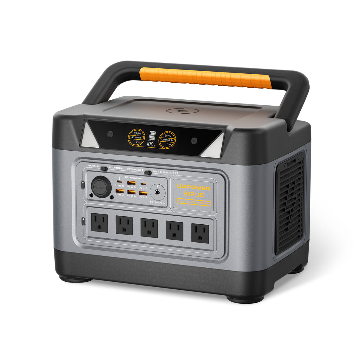 UDPOWER S1200 portable power station for refrigerator, Wi-Fi, CPAP and emergency backup
