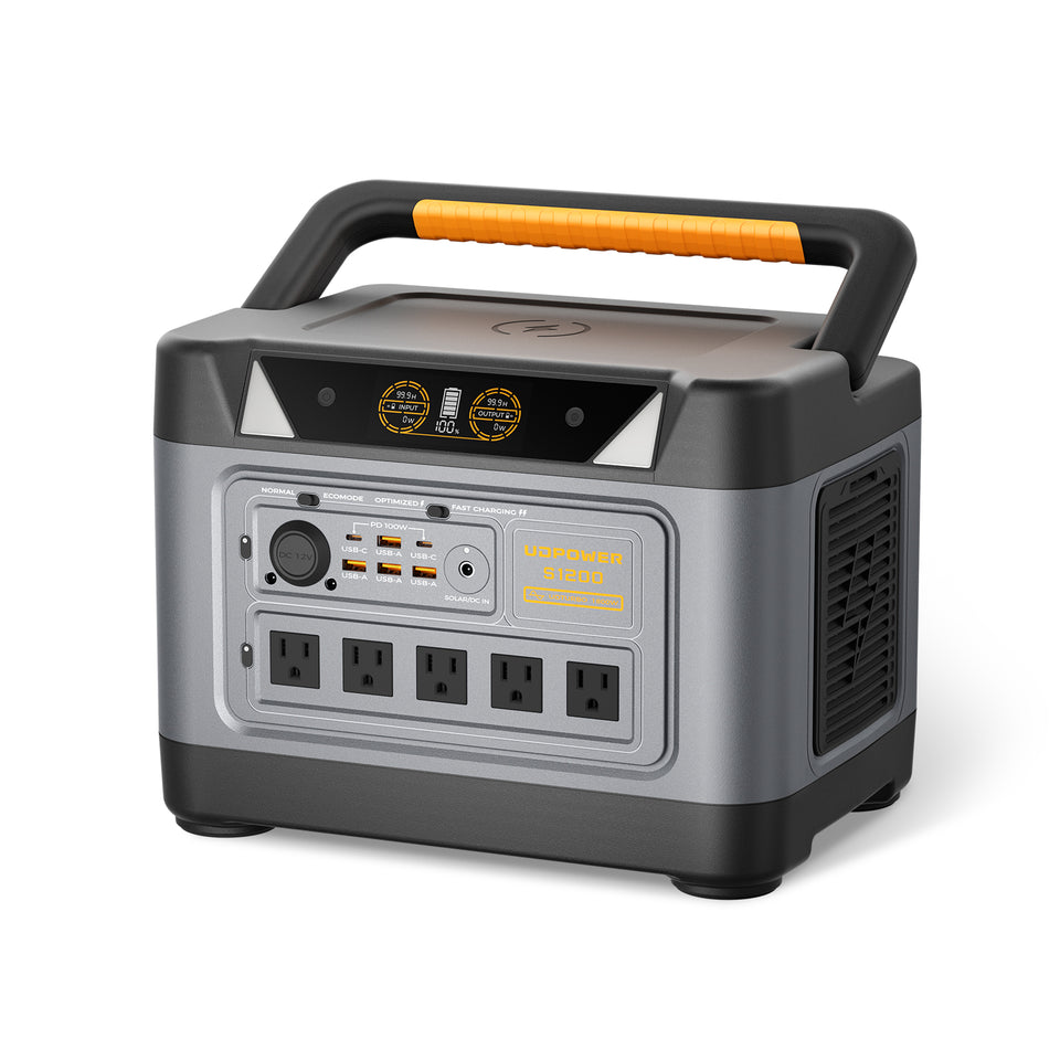 UDPOWER S1200 portable power station for California PSPS backup power