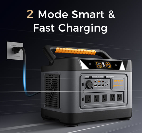 1.5 hours fast charging portable power station
