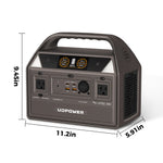 Load image into Gallery viewer, UDPOWER C600 Portable Power Station - Brown
