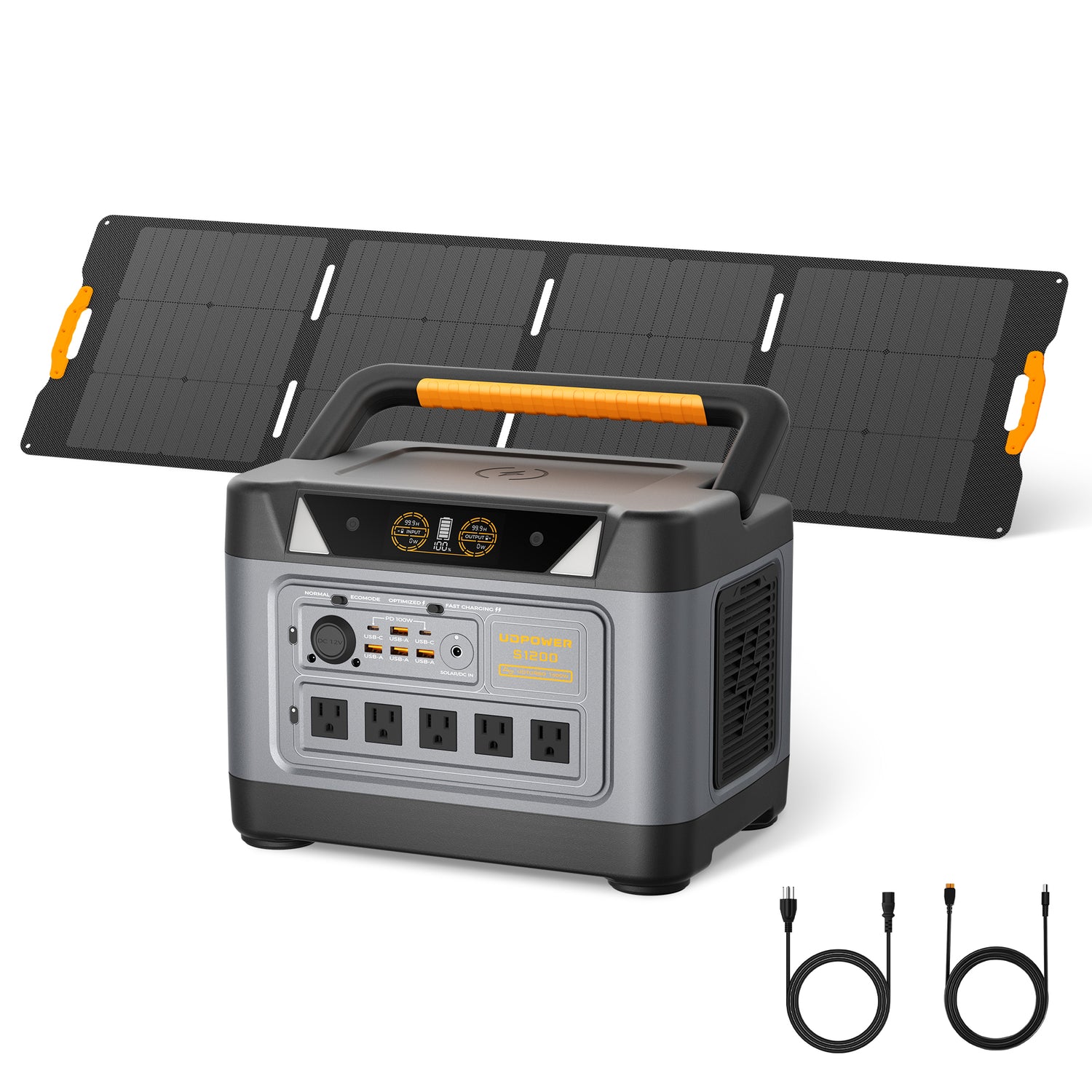 1200W solar generator with 210W solar panel
