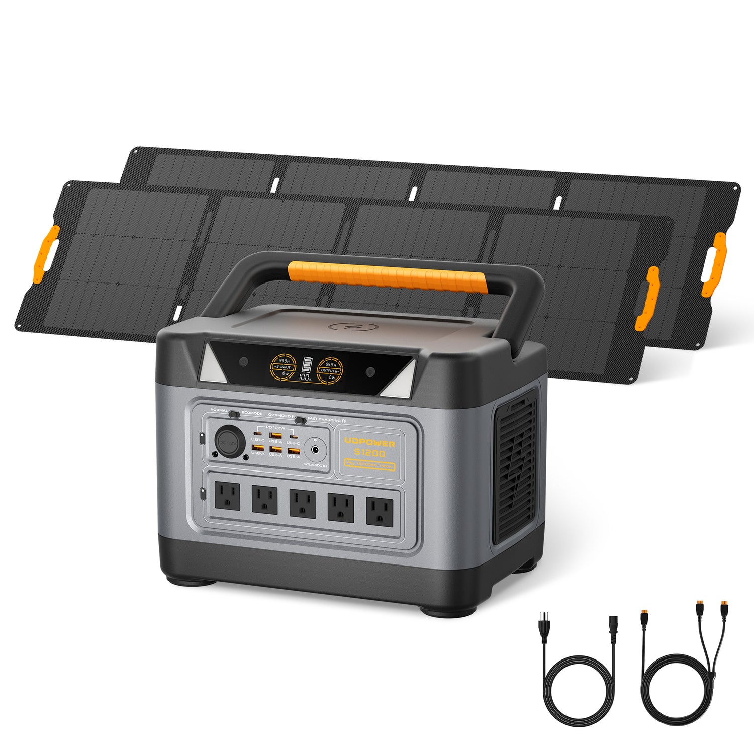 1200W solar generator with 240W solar panel