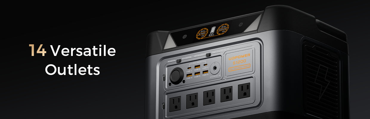 UDPOWER S1200 portable power station with 14 output ports