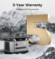 2000Wh portable power station with 5-year warranty