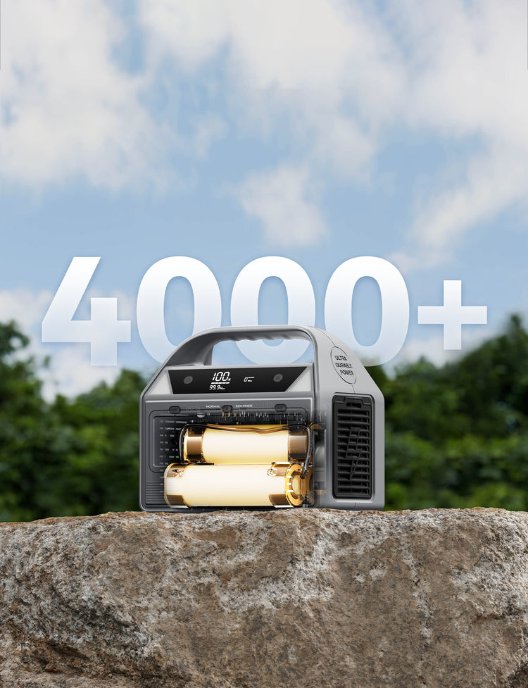 400W portable power station with 4000+ Charge Cycles LiFePO4 battery cells