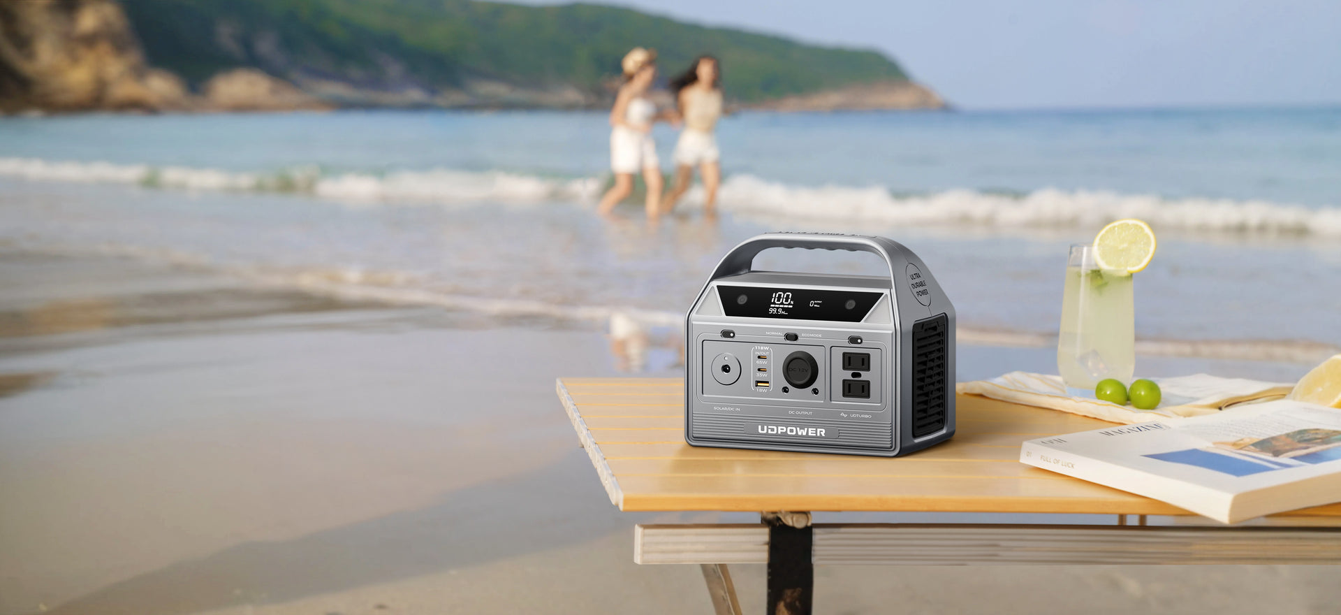 400W portable power station with 45° Ergonomic LCD Screen
