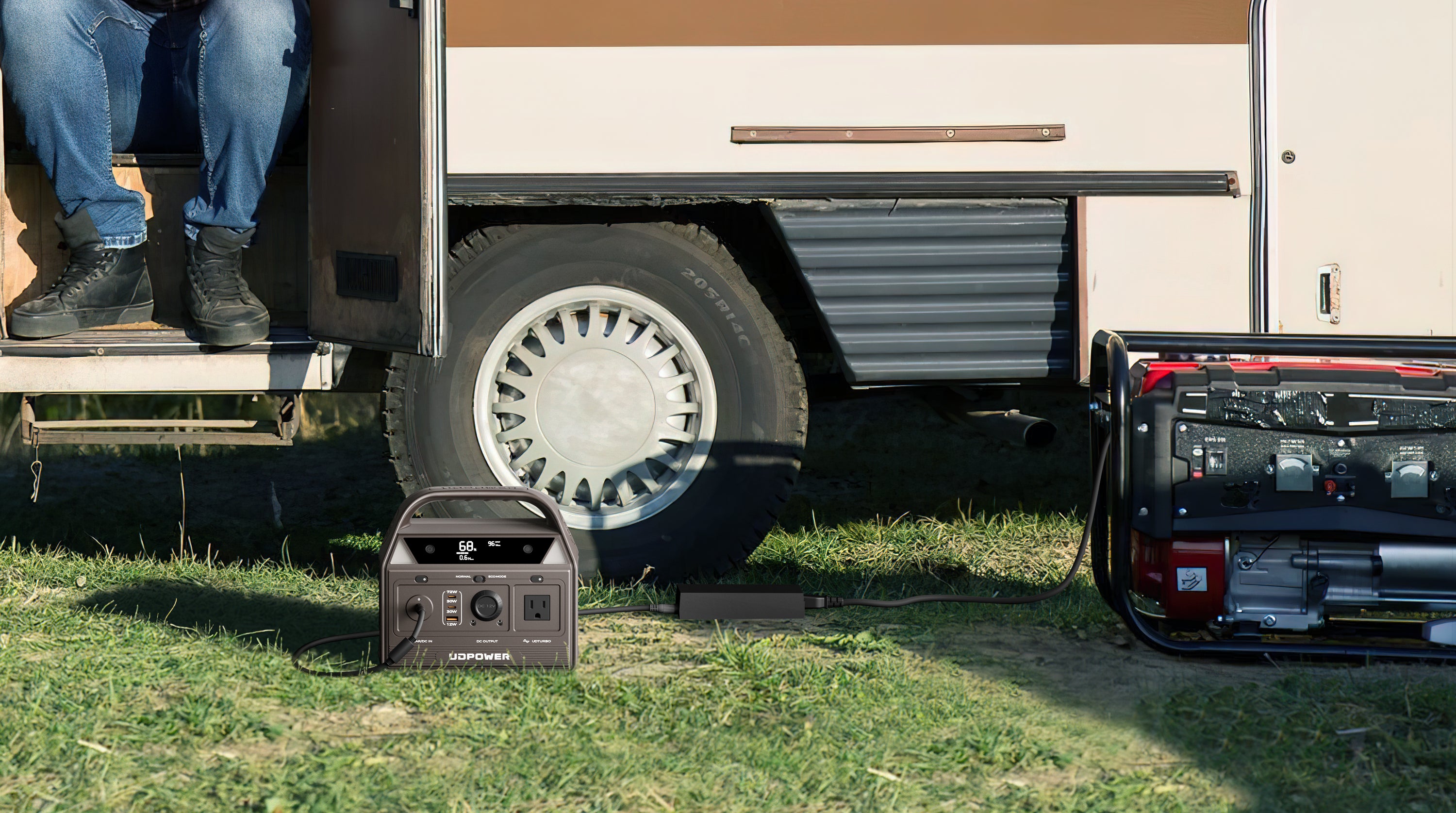 Charge from gas generator