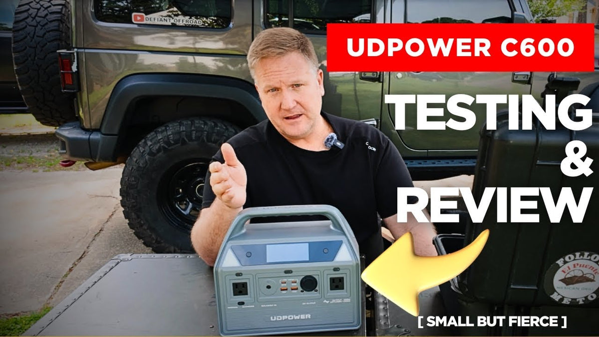 UDPOWER C600: A Small but Tough Portable Power Station for Camping and Overlanding