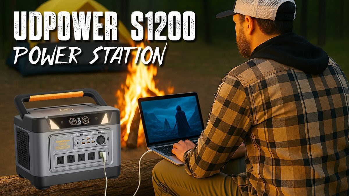 UDPOWER S1200 Power Bank Review | Best 1200W Portable Power Station Test & Feature Breakdown
