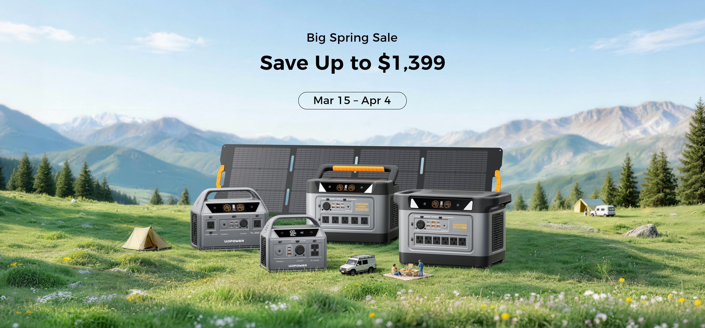 UDPOWER Power Station Spring Sale 2026 PC Banner