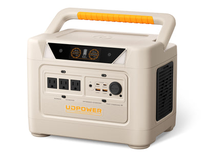 UDPOWER S1200 portable power station 3-AC outlet version white color