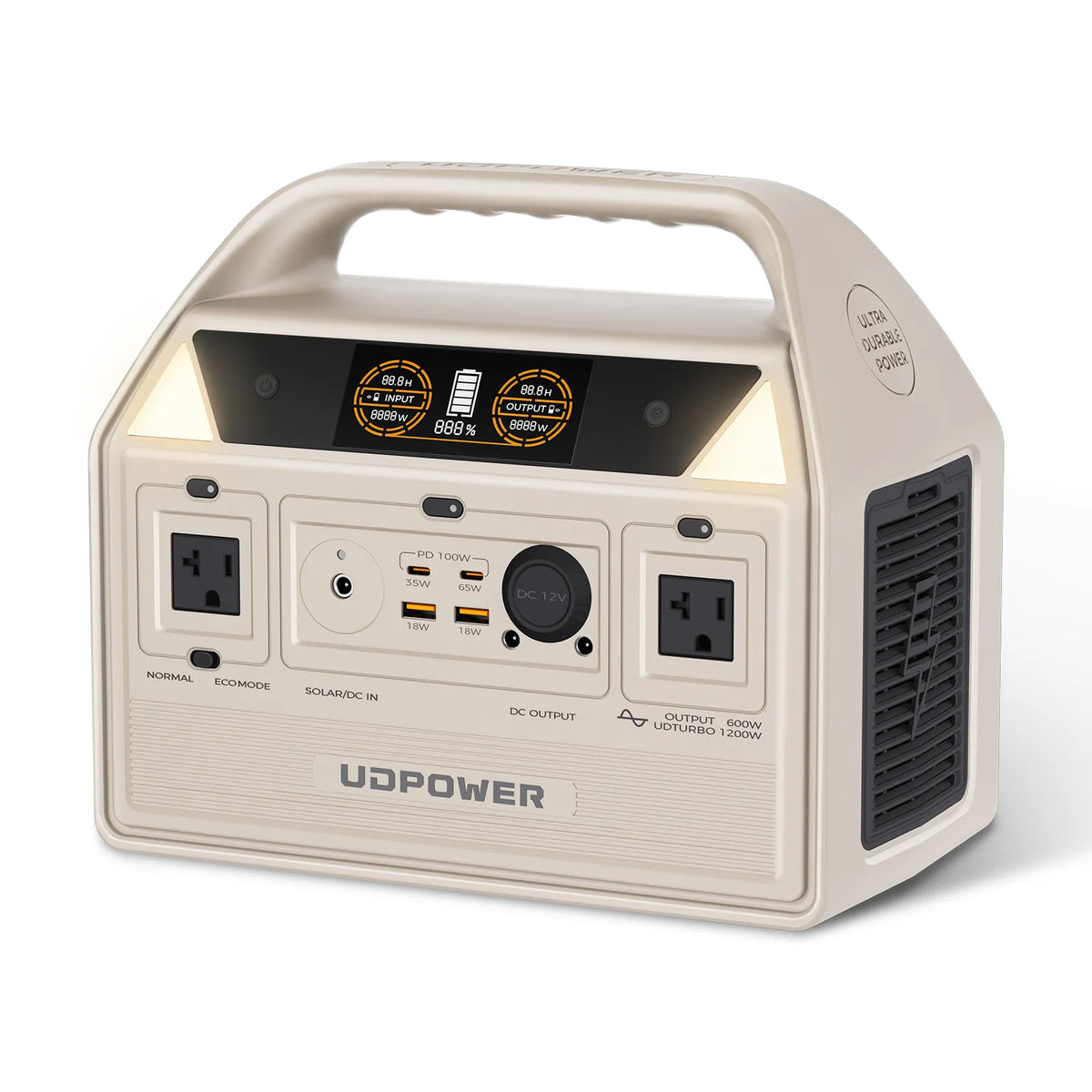 UDPOWER C600 portable power station for an e-bike battery top-up