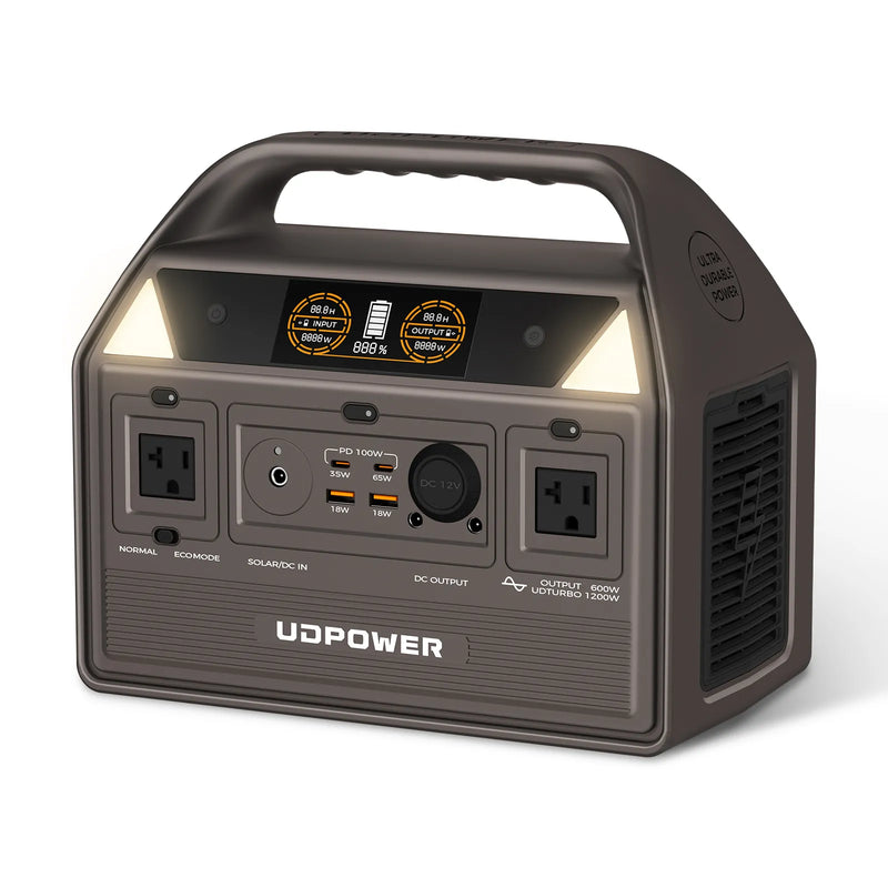UDPOWER C600 portable power station for CPAP and BiPAP backup